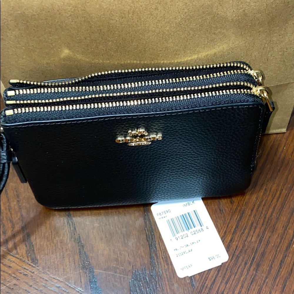Coach Wristlet Double Zip - Picture 5 of 5